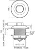 Grohe 63mm Pneumatic Single Flush Button