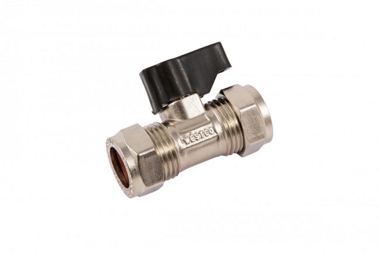 15mm Isolation Valve With Handle -Kingsway Plumbing